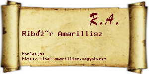Ribár Amarillisz névjegykártya